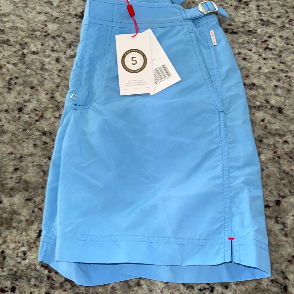 Orlebar Brown Bulldog Swim trunks, size 28, Riviera blue,NEW with Tags ,